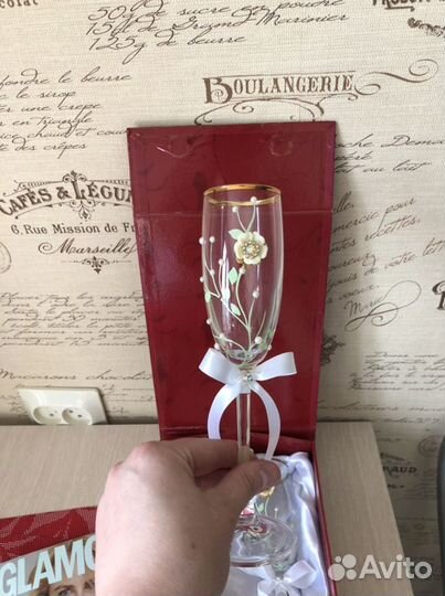 Бокалы для шампанского ручная работа