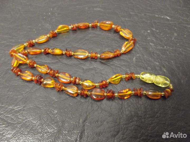 Бусы натуральный янтарь СССР