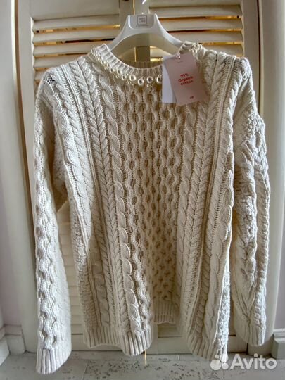 Свитер simone rocha x hm /рубашка лен (США) Новое