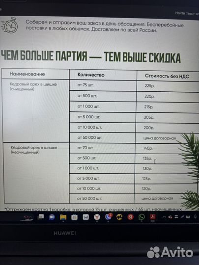 Кедровый орех очищенный оптом