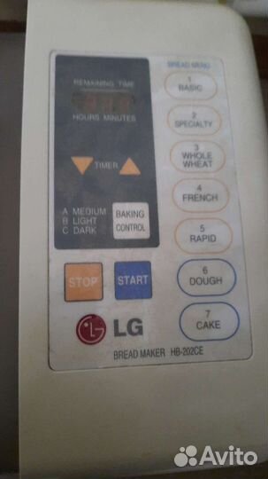 Хлебопечка lg