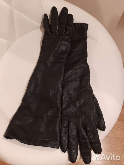 Перчатки женские кожаные