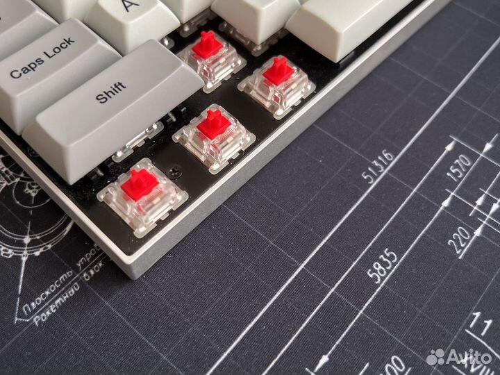 Клавиатура Vortex Race 3 RGB Cherry MX Red