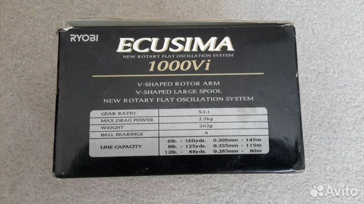 Катушка для спиннинга Ryobi ecusima 1000 vi