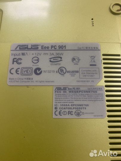 Остатки от Asus eee pc 901