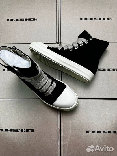 Rick Owens drkshdw Black Jumbo Lace High-top