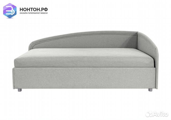 Тахта угловая жаккард светло-серый