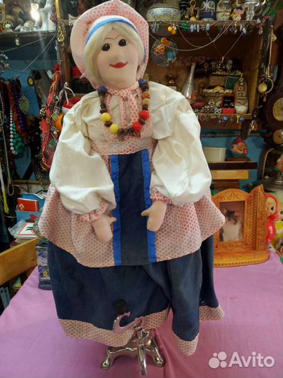 Кукла грелка на самовар СССР чайник