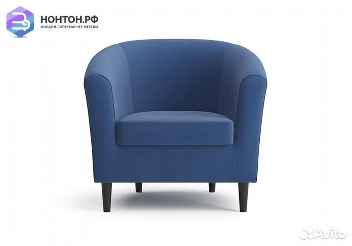 Кресло Вета велюр синий
