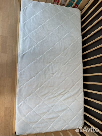 Детская кроватка IKEA гулливер с матрасом
