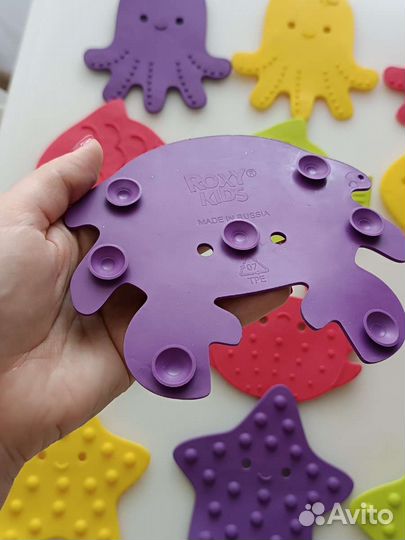 Мини коврики для ванной на присосках