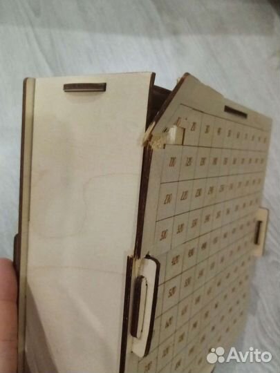 Копилка для денег деревянная