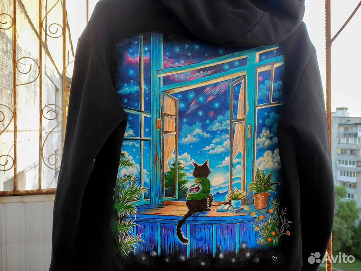 Ручная роспись одежды кастом