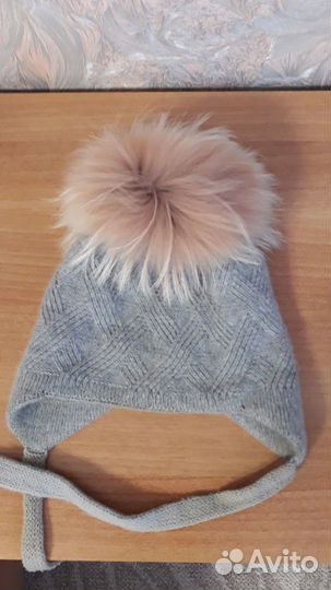 Шапка детская для девочки зимняя
