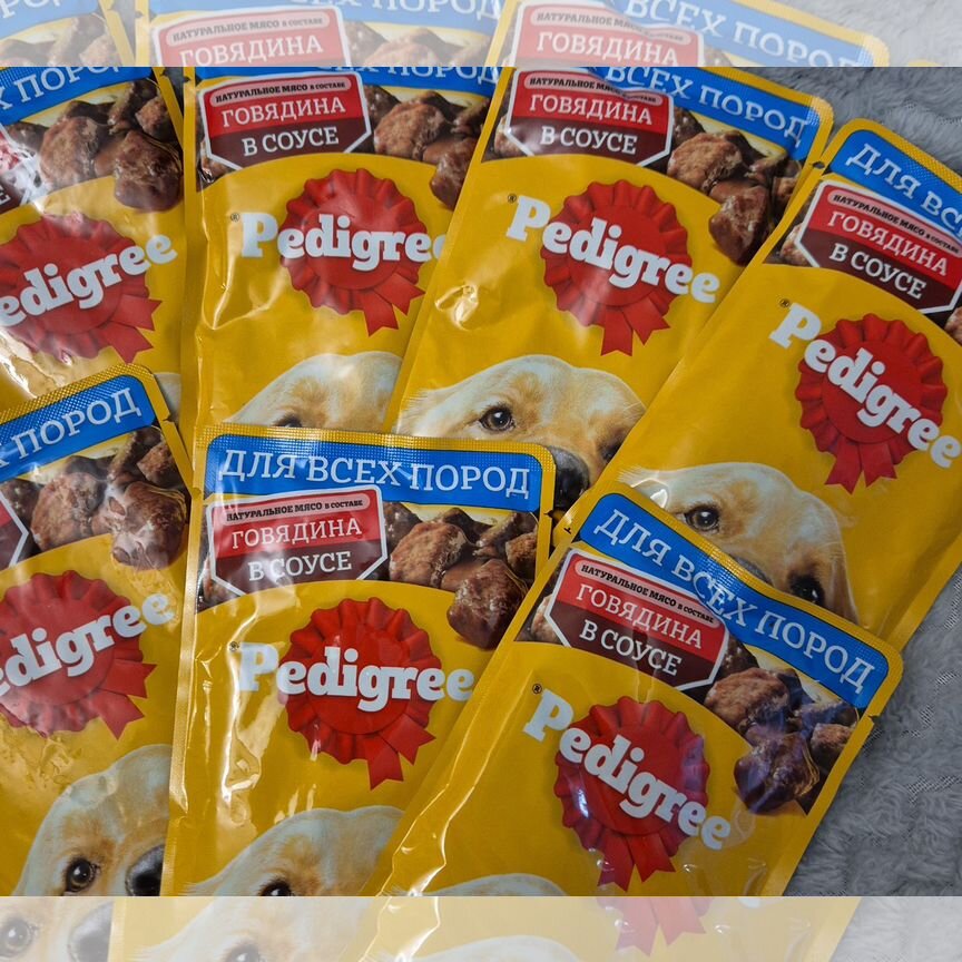 Новый корм Pedigree для собак Говядина 70 шт