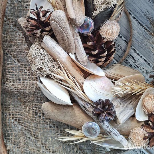 Венок интерьерная композиция