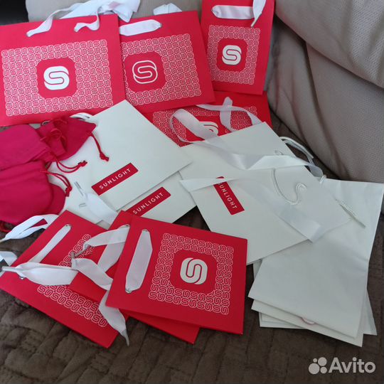 Подарочные пакеты Санлайт 10 штук