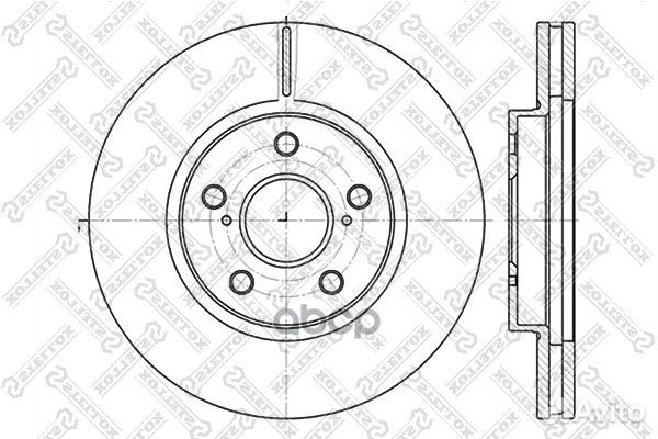 6020-4592V-SX диск тормозной передний Toyota C