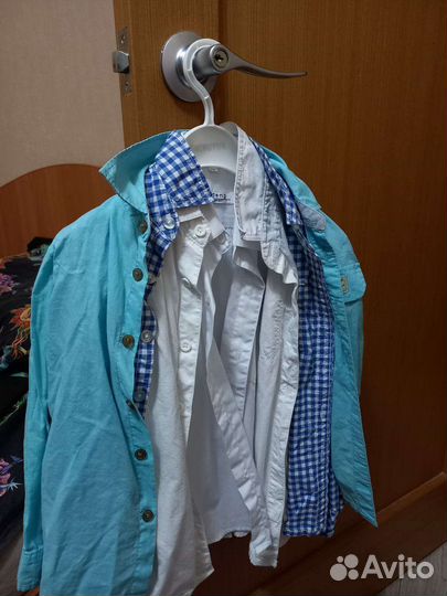 Рубашки х/б на мальчика 116-122