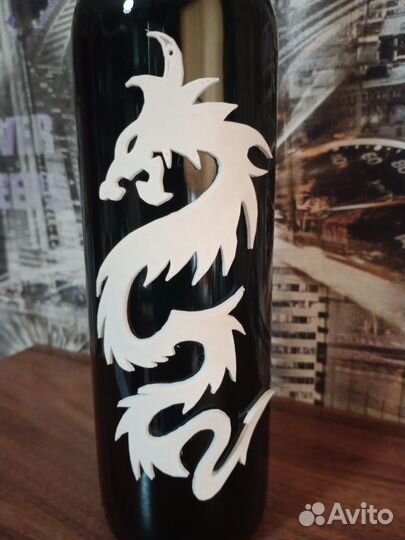 Дракон(декор на бутылку)