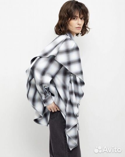 Рубашка оверсайз в клетку Sela