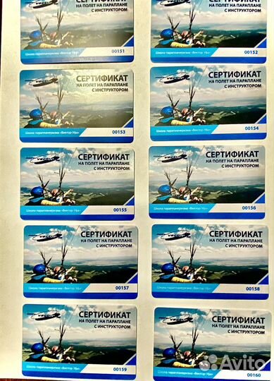 Полёт на параплане в Уфе подарочный сертификат