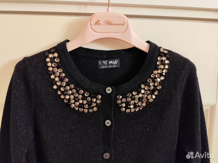 Нарядный жакет Next р.104 кардиган/ кофта сверкает