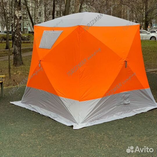 Палатка для зимней рыбалки Куб теплая 240х240