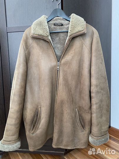 Кожаная дубленка мужская