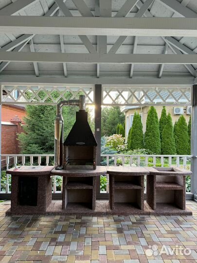 Мангальный комплекс, камин барбекю, печь под казан