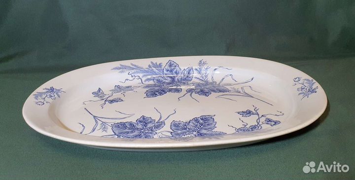 Старинное большое блюдо. 19 век