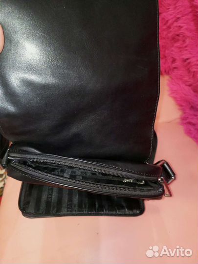 Сумка мужская натуральная кожа бу
