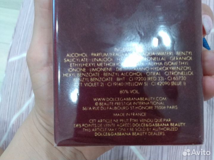 Парфюмерная вода женская Dolce gabbana pour femme