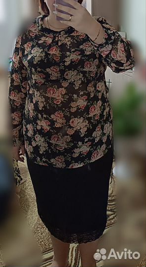 Блуза большого размера