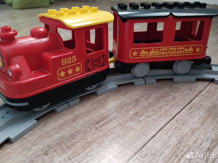 Lego duplo поезд на паровой тяге,железная дорога