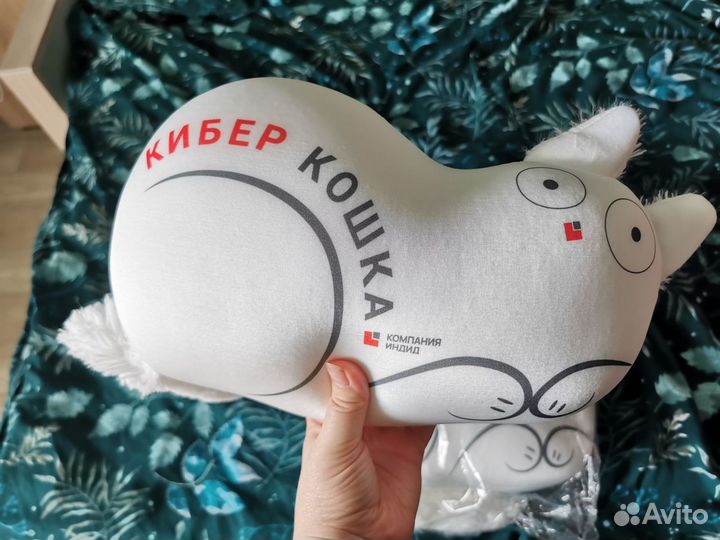 Подушка игрушка кибер кошка