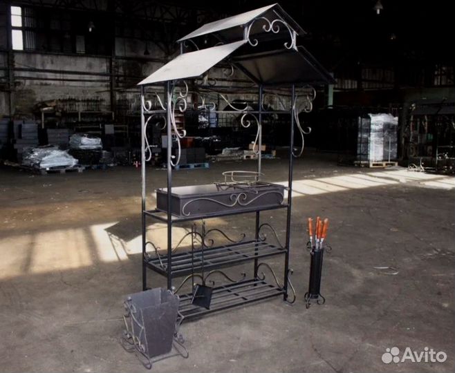 Мангал в стиле лофт