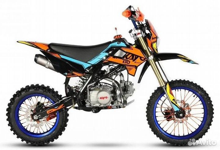 Питбайк kayo evolution yx125em 17/14 krz (механ. с