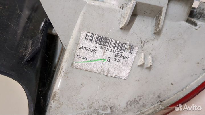 Фонарь (задний) левый Peugeot 2008, 2014