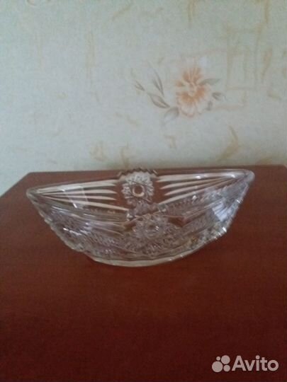 Ваза конфетница хрустальная СССР