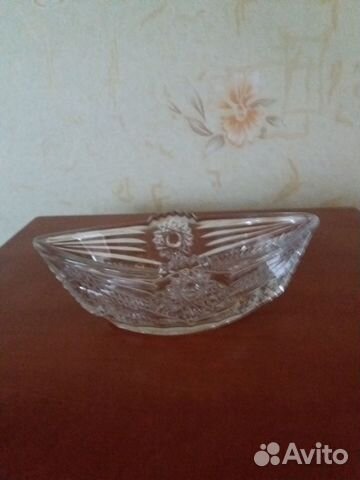 Ваза конфетница хрустальная СССР