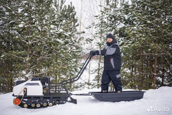 Мотобуксировщик Бурлак эко-букс 2.0, 15 л.с