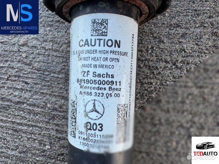 Амортизатор передний левый, Mercedes GL X166 2014