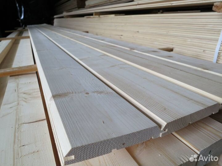 Имитация бруса Внутренняя отделка 14х96х6000, ав