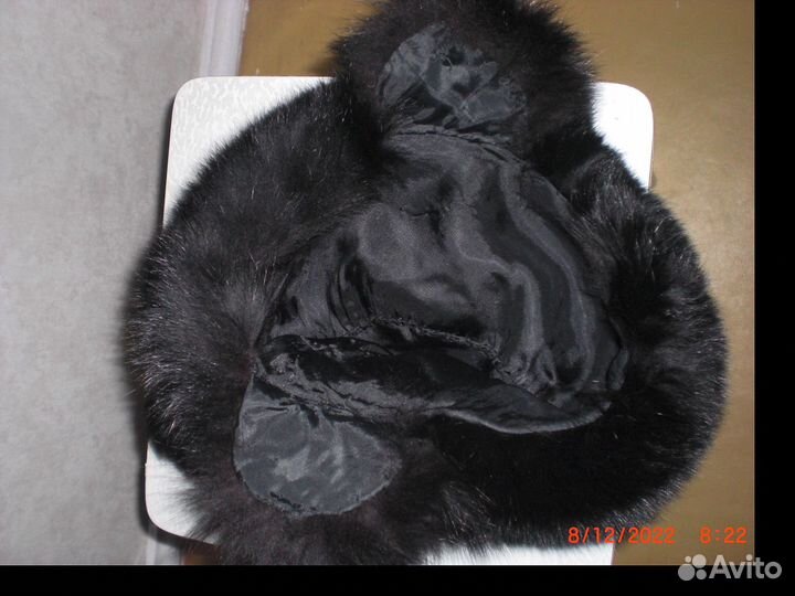 Шапка ушанка из меха песца