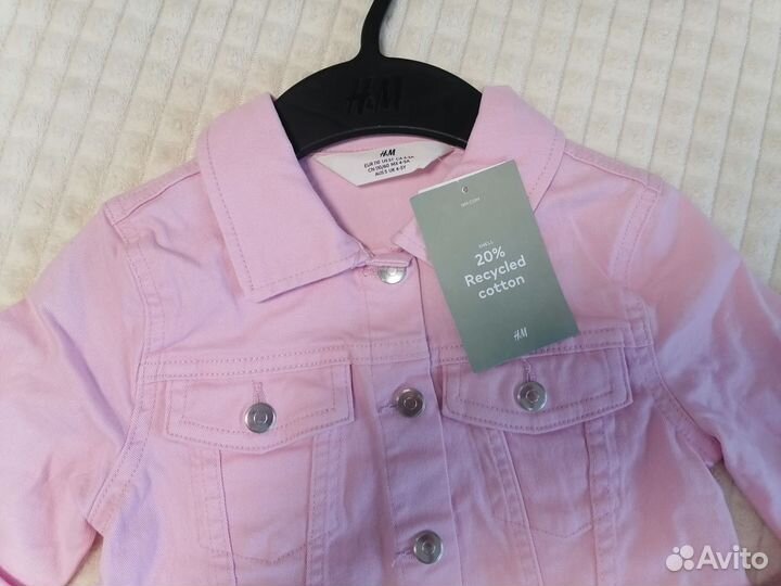 Джинсовка H&M для девочки 110 р., 134 р