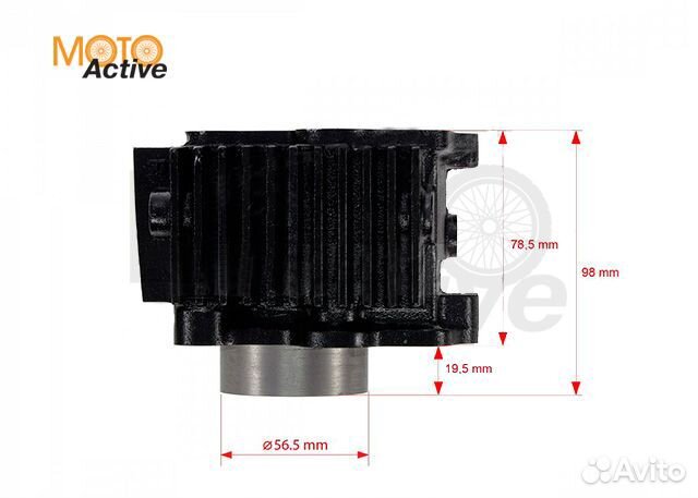 Цилиндро-поршневая группа 4T двиг. YX125 см3 153FM