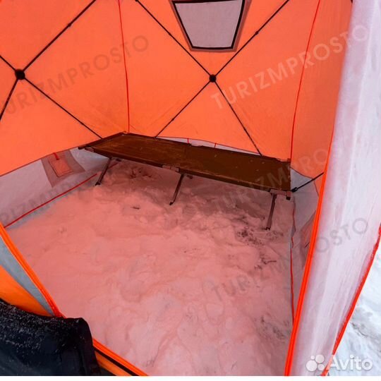Зимняя палатка куб трехслойная