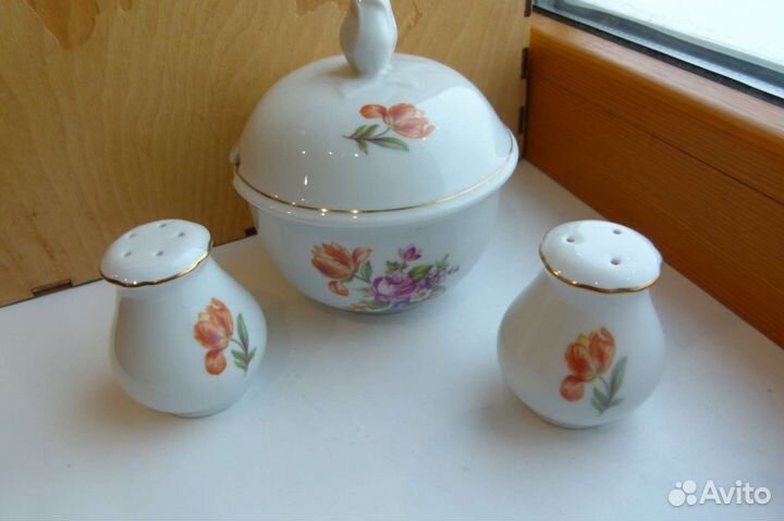 Набор для специй горчичница сахарница kahla мейсен