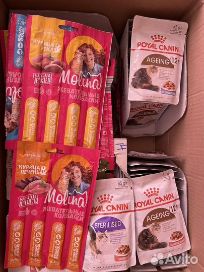 Корм Royal canin ageing и sterilized, Molina